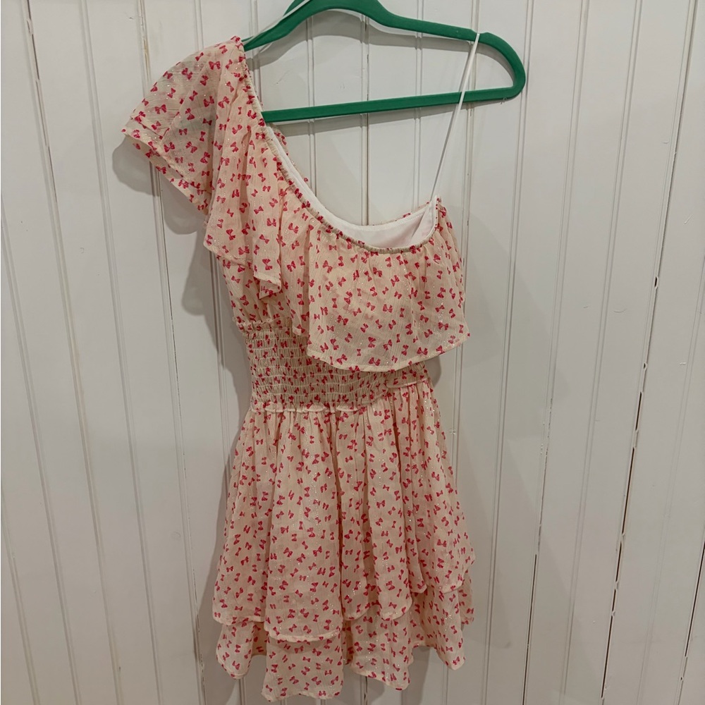 NWT Francesca's Valentine Romantic Floral Mini Dress (S) - Picture 3 of 5